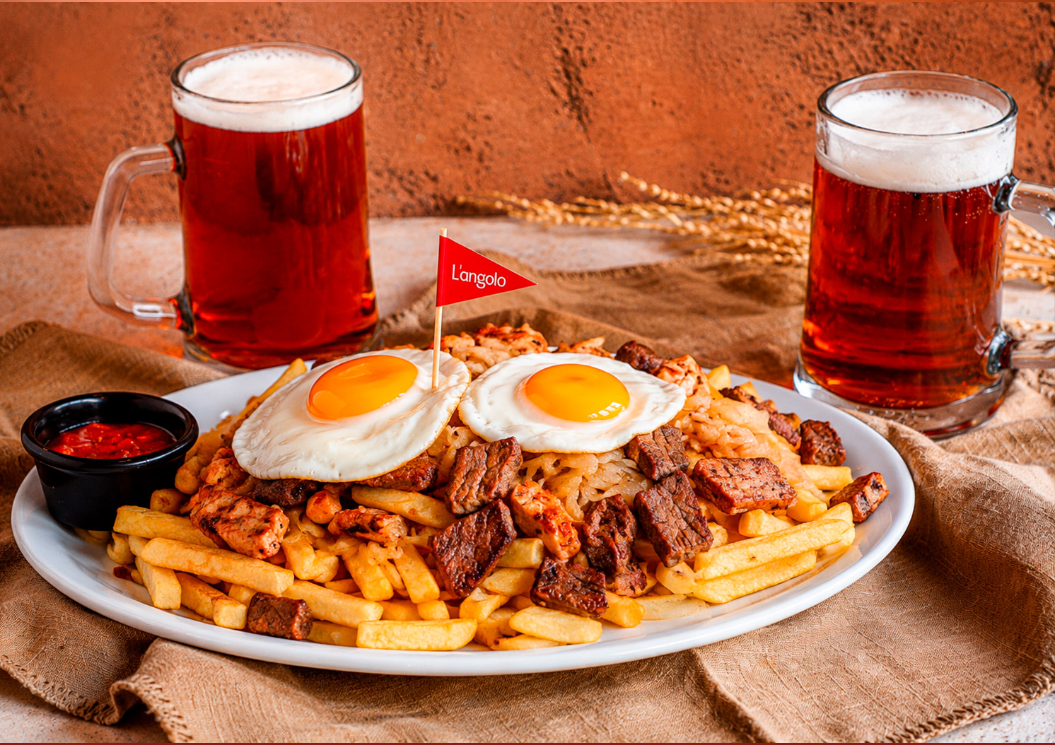 Chorrillana + Schop: la combinación perfecta para compartir en L'angolo