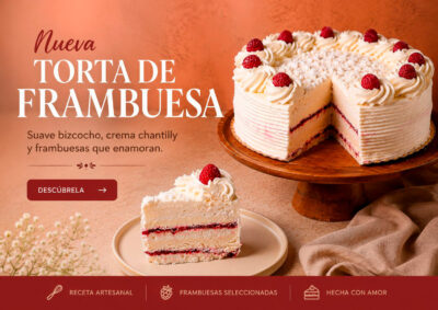 Nueva Torta Helada Merengue Frambuesa: Frescura y sabor en cada celebración